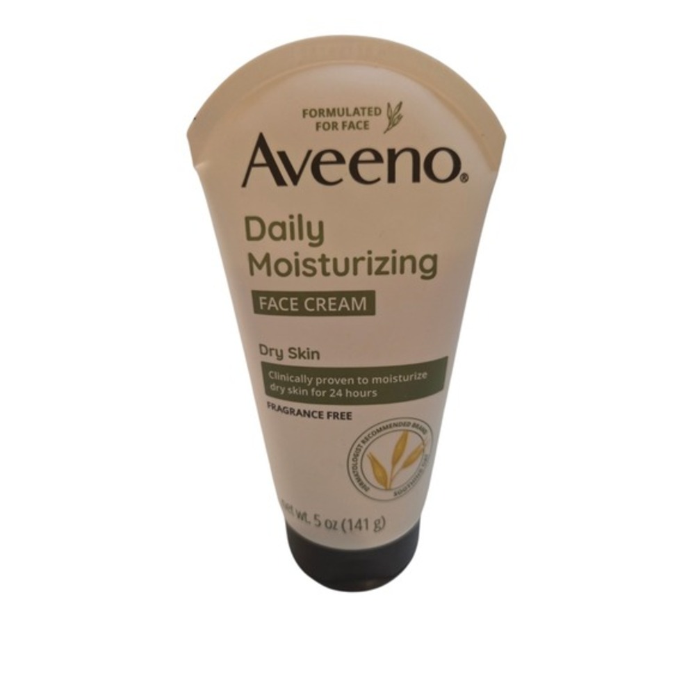 Aveeno Daily Moisturizing Face Cream Fragrance Free Dry Skin 5 oz 141 g Tube